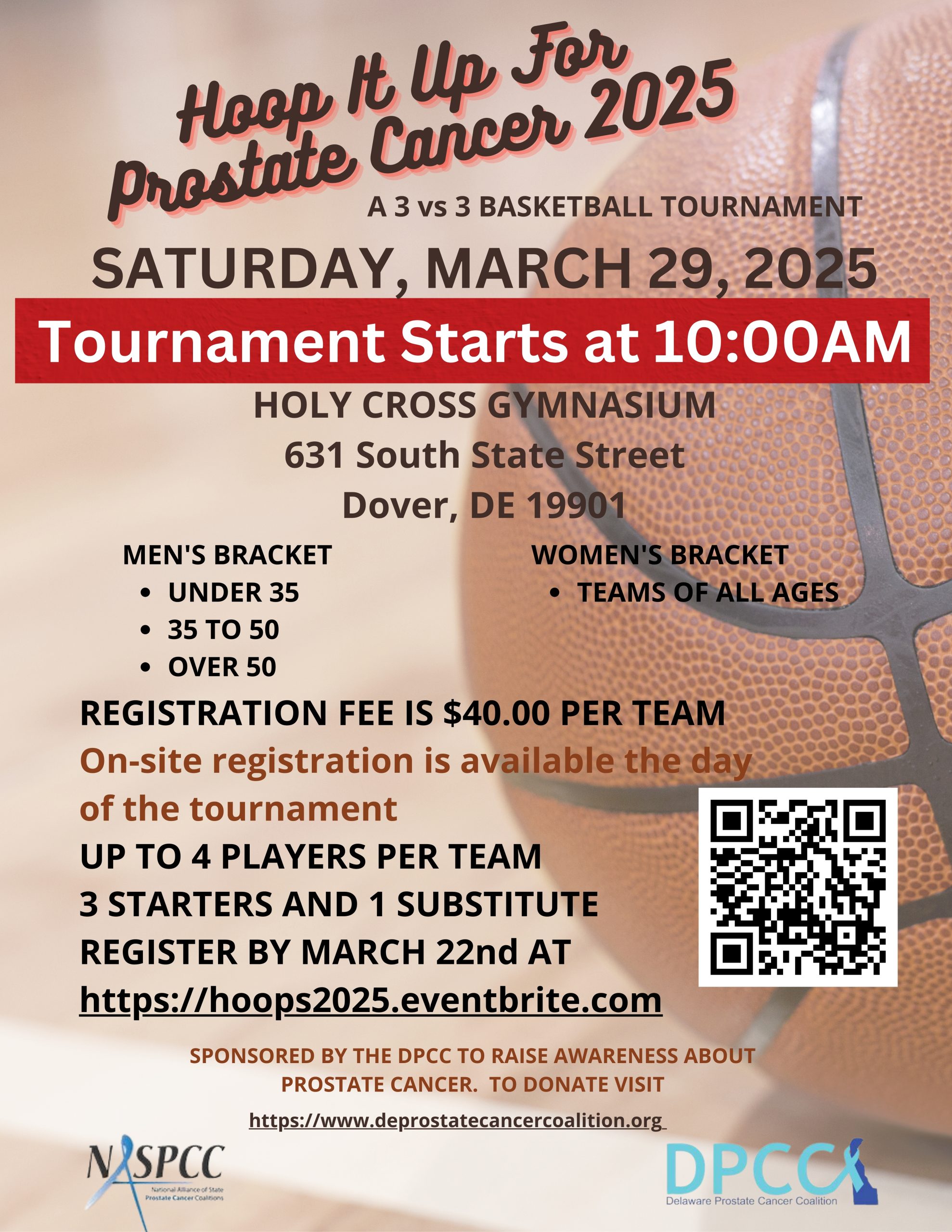 2025 Hoop It Up For Prostate Cancer – Delaware Prostate Cancer Coalition